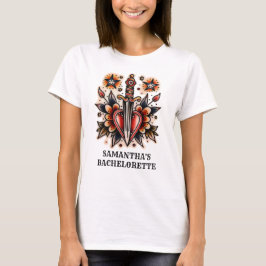 Tatuering Stil Hjälp Dagg Retro Systerparty T Shirt