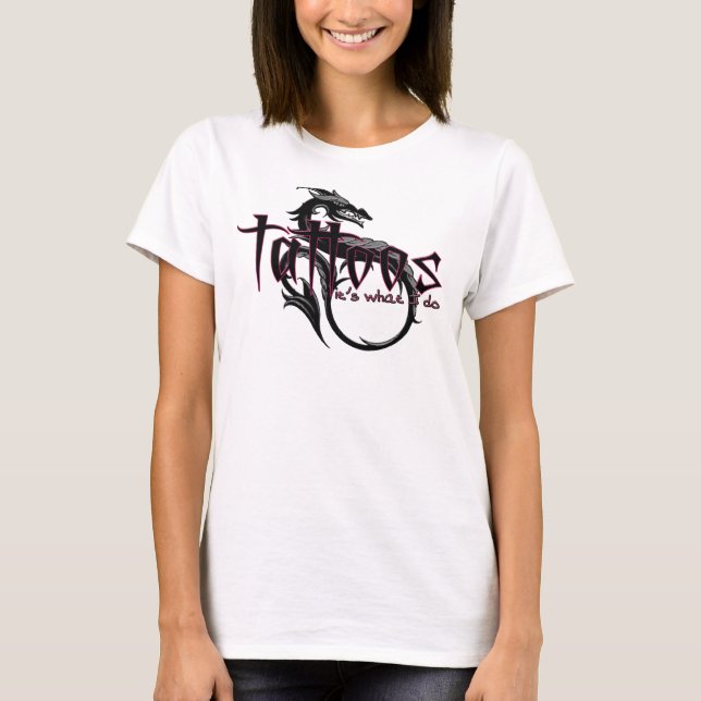 Tatueringar… är det vad jag gör!! tee shirt (Framsida)