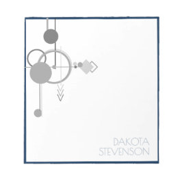 Tatueringar Linje Konst | Marinblå Grå Anpassad Va Anteckningsblock