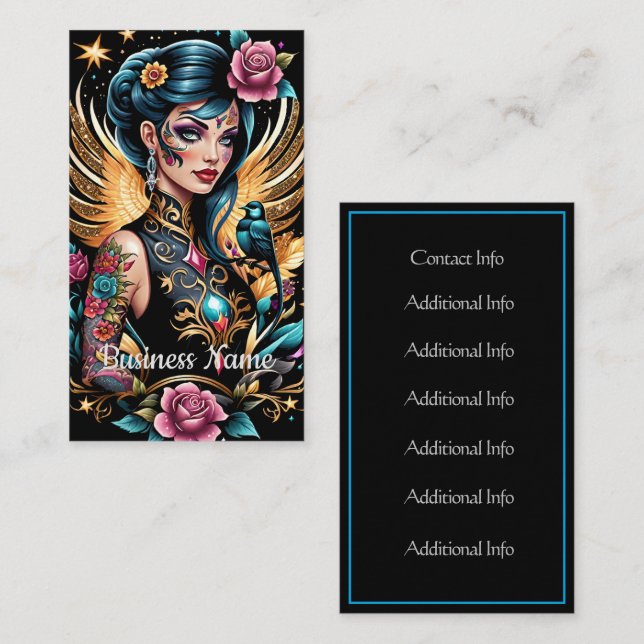 Tatueringar och Ro 2 Visitkort (Fram/baksida)