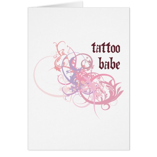 TatueringBabe Hälsningskort (Framsidan)
