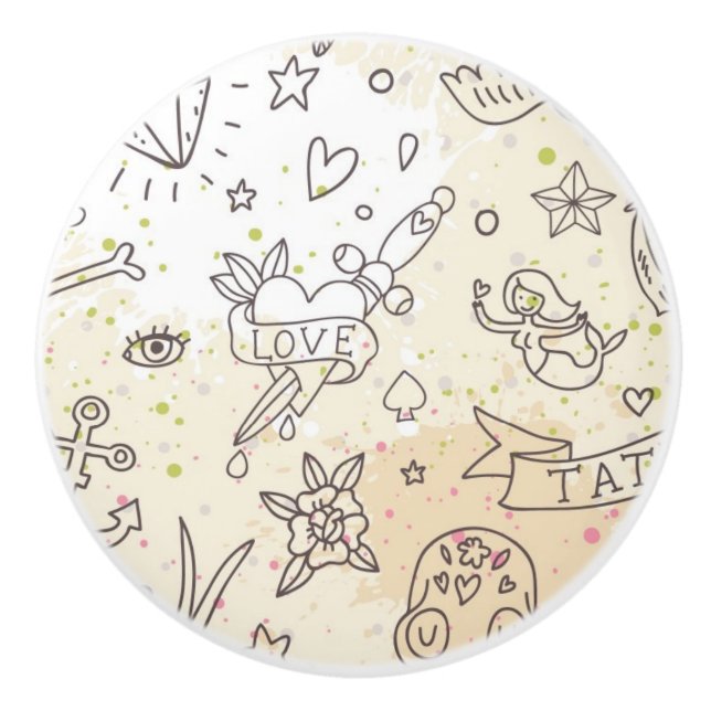 Tatueringbegreppsmönster Knopp (Framsidan)