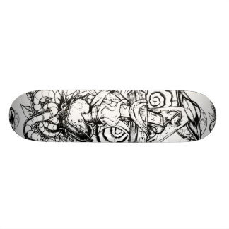 Tatueringdäck Old School Skateboard Bräda 18 Cm