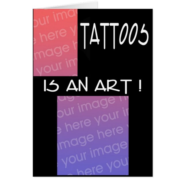 Tatueringdubblaram Hälsningskort (Framsidan)