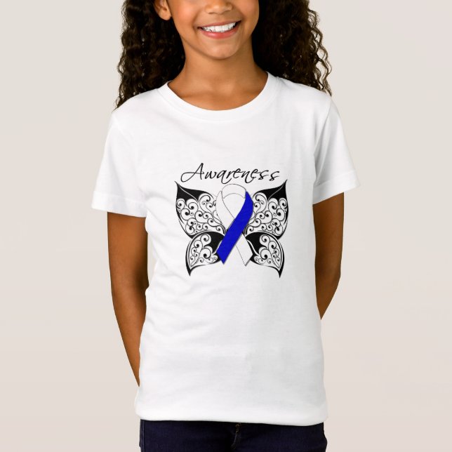 Tatueringfjärilsmedvetenhet - ALS-sjukdom T Shirt (Framsida)