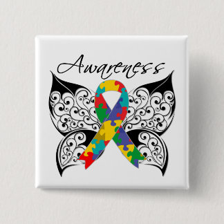 Tatueringfjärilsmedvetenhet - Autism Knapp