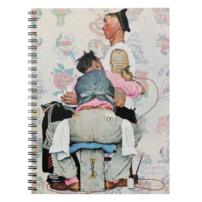 Tatueringkonstnär Anteckningsbok (Framsidan)