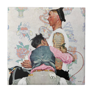 Tatueringkonstnär Kakelplatta