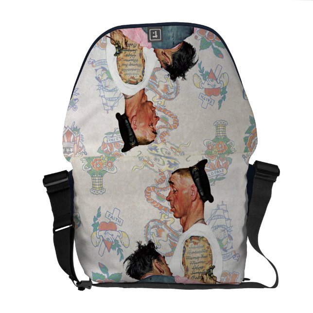 Tatueringkonstnär Kurir Väska (Öppen Baksida)