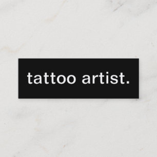 Tatueringkonstnärvisitkort Mini Visitkort