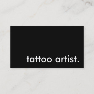 tatueringsartist. (anpassadet färg) visitkort
