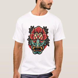 Tatueringskonstruktion för Oni-ro T-Shirt