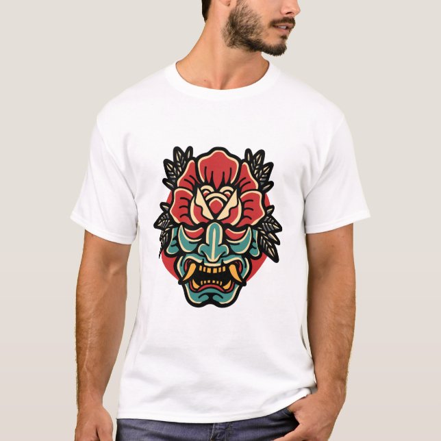 Tatueringskonstruktion för Oni-ro T-Shirt (Framsida)