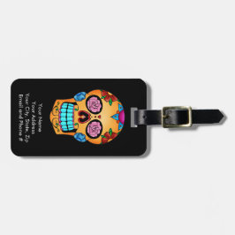 Tatueringsockerskalle Bagagebricka