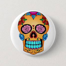 Tatueringsockerskalle - day of the dead, Mexico Knapp