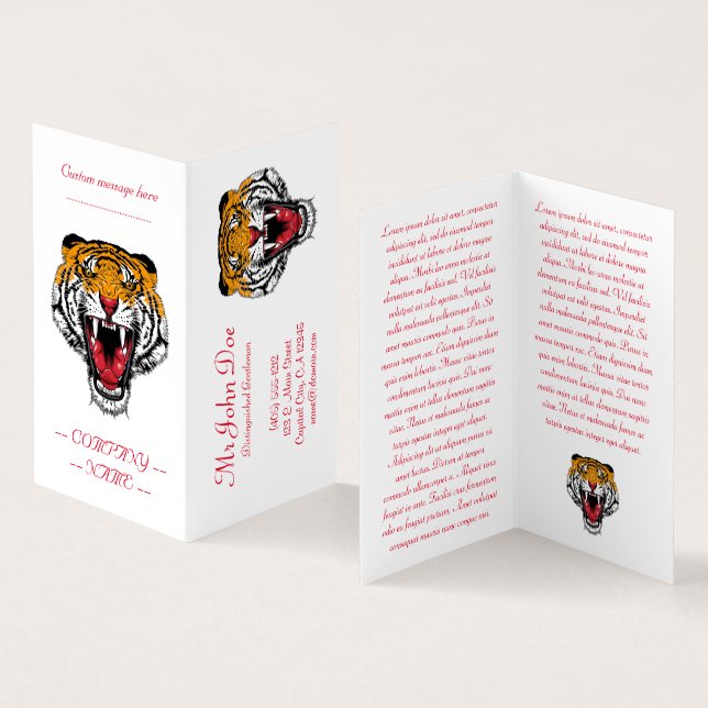 Tatueringssymbol för Coola tecknad som skjuter upp Visitkort (In- och utsida)