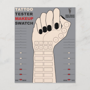 Tatueringstestare Makeuputstryk (Anpassa armfärg) Flygblad