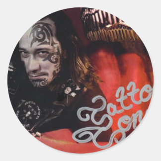 tatueringstondekal runt klistermärke