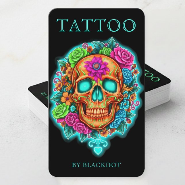 Tatueringstudio Varumärkesbyggande Professionella  Visitkort (Skapare uppladdad)