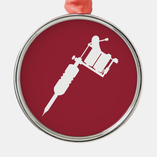 tatueringvapen julgransprydnad metall (Framsidan)