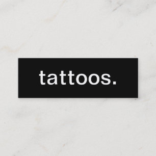 Tatueringvisitkort Mini Visitkort