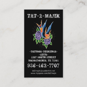 Tatueringvisitkort Visitkort