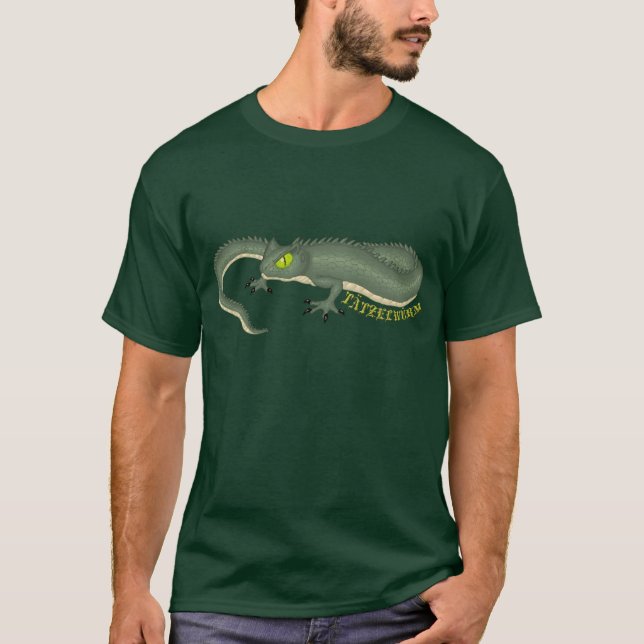 Tatzelwurm skjorta tee shirt (Framsida)