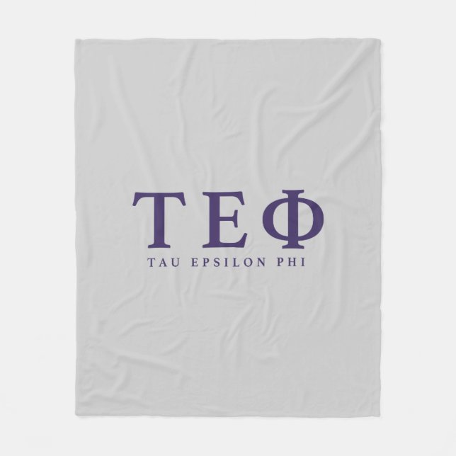 Tau Epsilon Phi-bokstäver Fleecefilt (Framsidan)