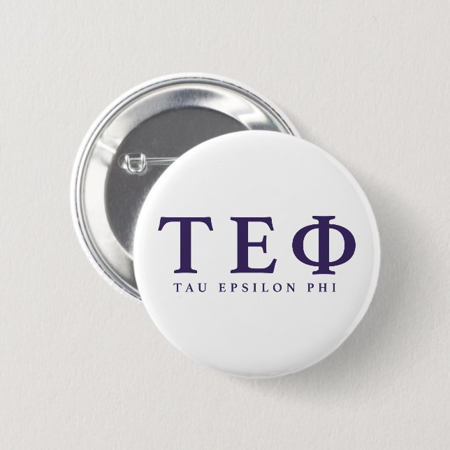 Tau Epsilon Phi-bokstäver Knapp (Framsida & baksida)