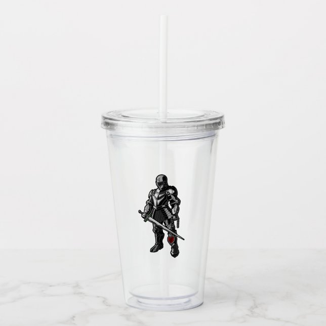 Tau Epsilon Phi Brödraskapets Pansrade Riddare Take Away Mugg (Framsida)