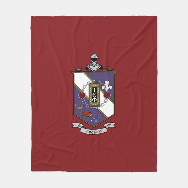 Tau Epsilon Phi Tau-vapen Fleecefilt (Framsidan)