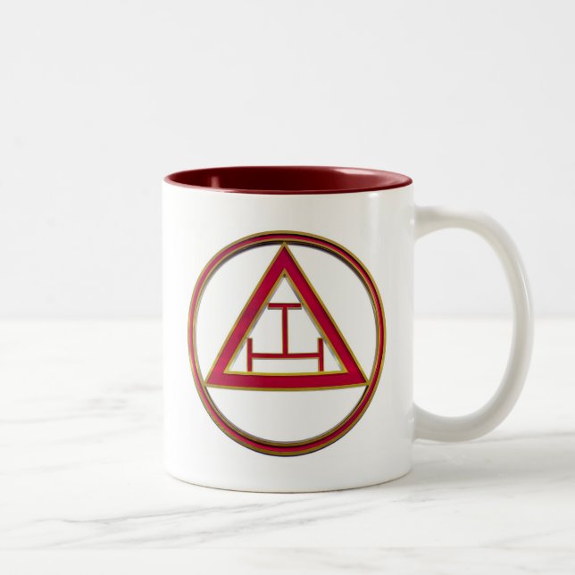 Tau för royalbågetrippel Två-Tonad mugg (Höger)