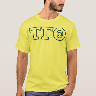 Tau Gamma Theta Brev T-Shirt - blå kontur
