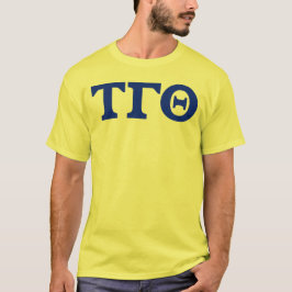Tau Gamma Theta Brev T-Shirt - Gult