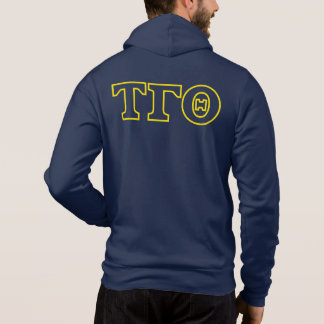 Tau Gamma Theta Fullt Zip Hoodie w/ Vapensköld & B T Shirt