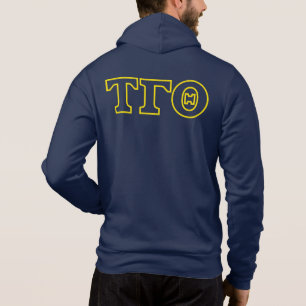 Tau Gamma Theta Fullt Zip Hoodie w/ Vapensköld & T Shirt