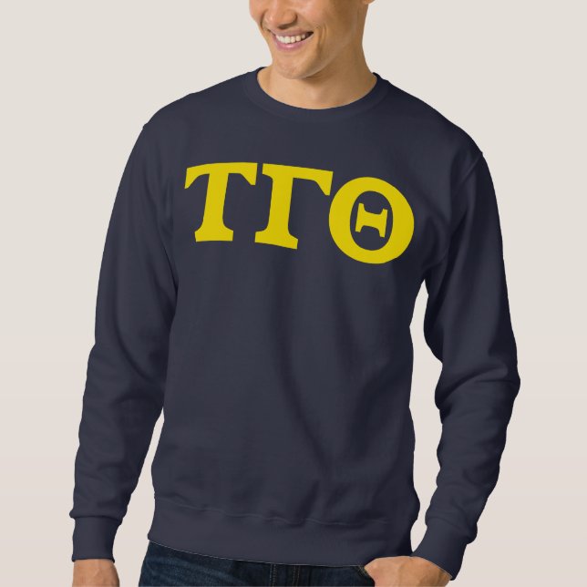 Tau Gamma Theta Sweatshirt - Gult Block (Framsida)