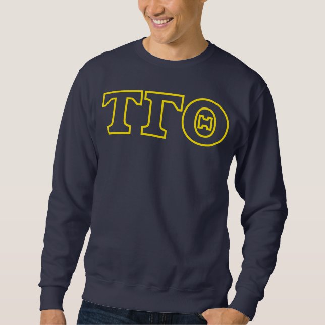 Tau Gamma Theta Sweatshirt - Gult kontur (Framsida)