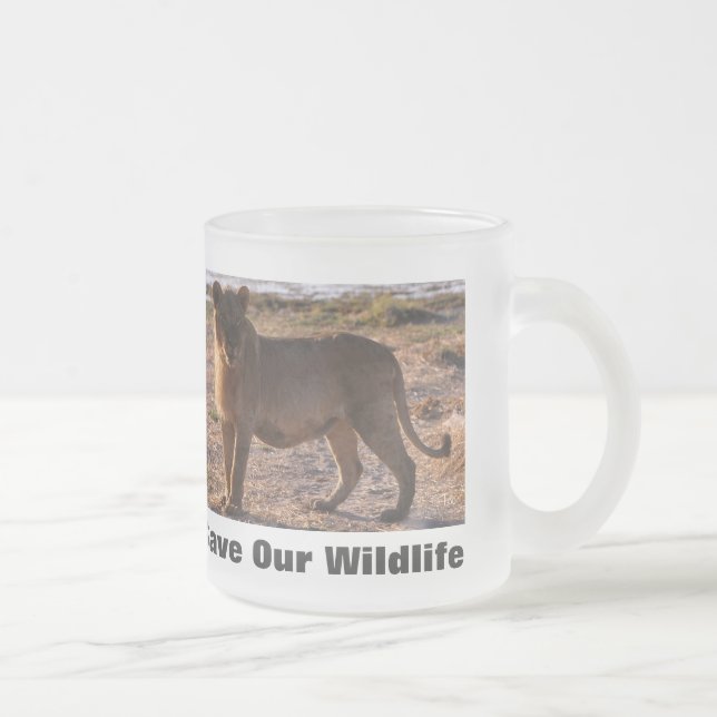 Tau Spara Vår Wildlife Frostad Glasmugg (Höger)