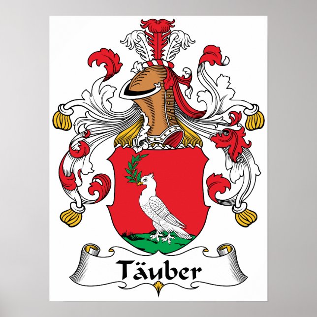 Tauber Family Crest Poster (Framsidan)