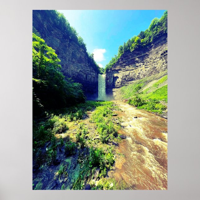 TAUGHANNOCK FALLS ITHACA NEW YORK POSTER (Framsidan)
