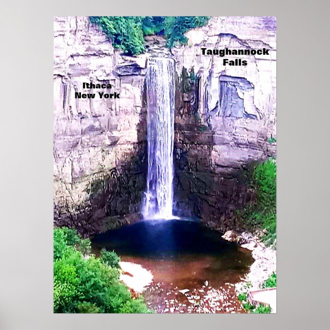 TAUGHANNOCK FALLS ITHACA POSTER (Framsidan)