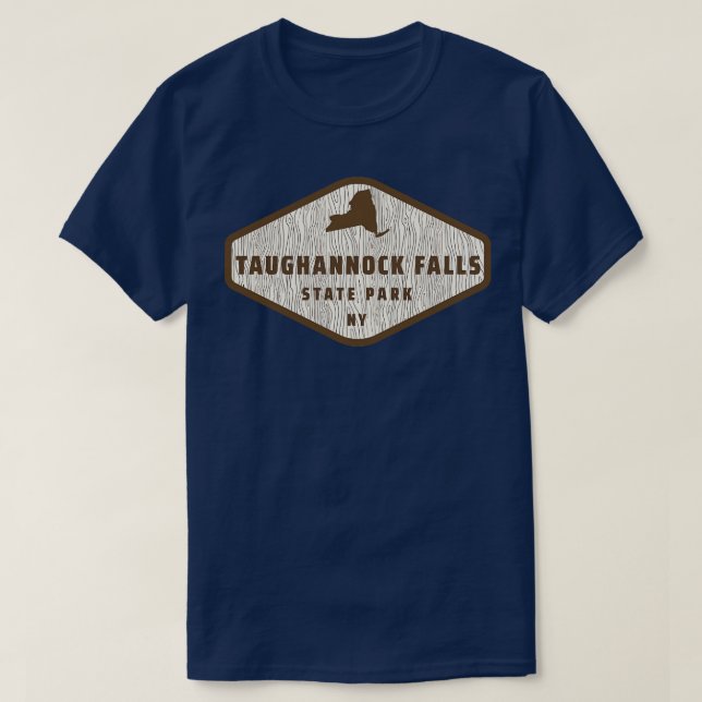 Taughannock Falls State Park New York Träd Log Tex T Shirt (Design framsida)