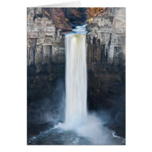 Taughannock nedgångar i Ithaca NY Hälsningskort