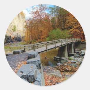 Taughannock nedgångdelstatspark runt klistermärke