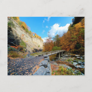 Taughannock nedgångdelstatspark vykort