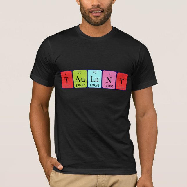 Taulant Periodisk skjorta bord namn T Shirt (Framsida)