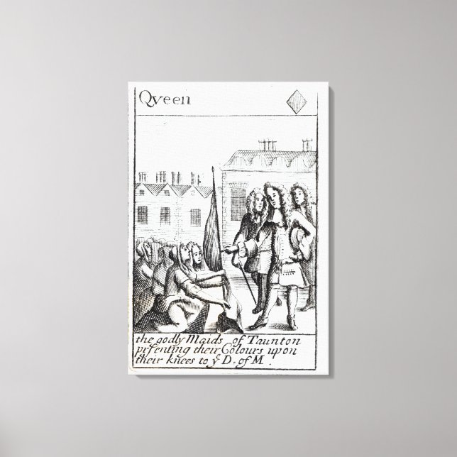 Taunton Kneeling-hjälpen före Duke av Canvastryck (Framsida)