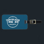 Taunton River Massachusetts Kayaking Bagagebricka<br><div class="desc">Tunntonfloden flyter fritt utan dammar eller andra översvämningar från bildandet vid sammanflödet av Matfield och Town Rivers i Bridgewater till den punkt 40 sjömil nedströms där den rinner in i Mount Hope Bay.</div>