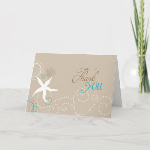 Taupe Aqua White Beach Wedding Tack Kort